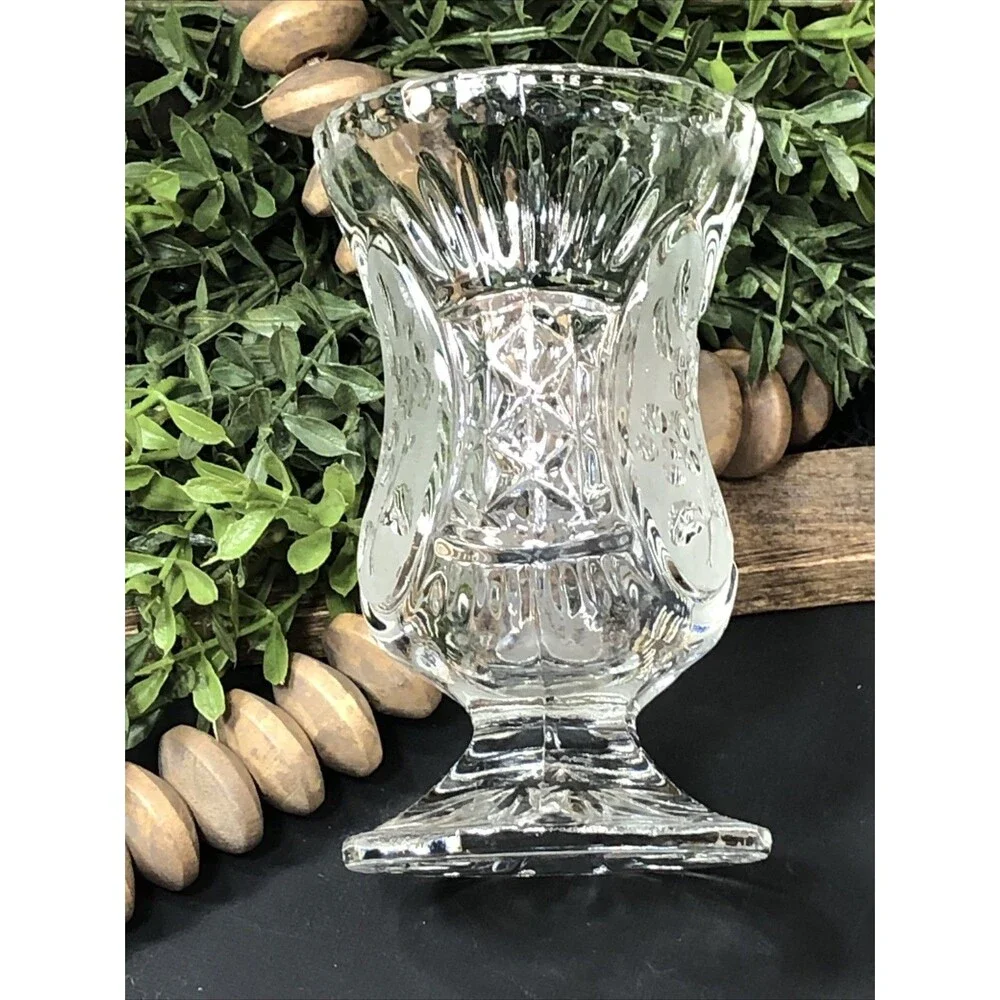 Vintage Zajecar 24% Lead Crystal Footed 4 3/4